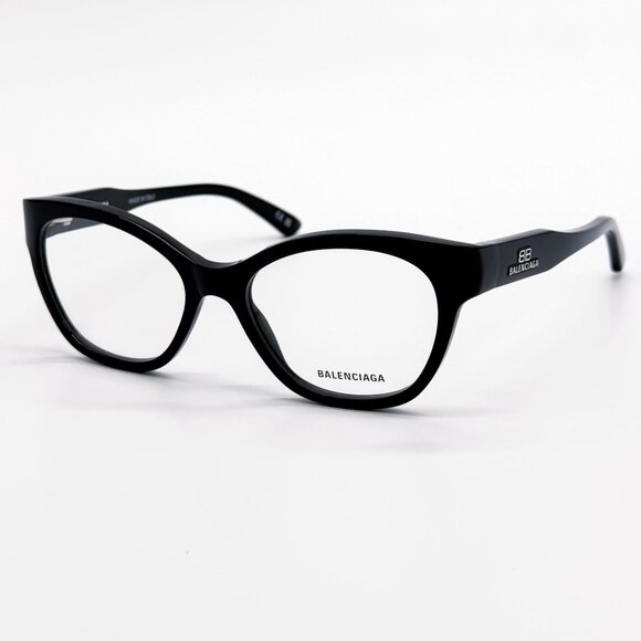 NEW BALENCIAGA EYEGLASSES BB0213O 001 ROUND BLACK WOMEN EYEWEAR BALENCIAGA - Picture 3 of 9